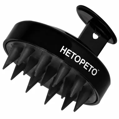 Scalp Massager Shampoo Brush Silicone Hair Scalp Scrubber for Hair Growth, Dandruff Removal & Deep Cleansing – Black thumbnail 3