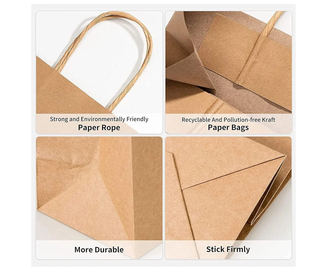 Cake Carry Bags 9x7.25x7.5 Inch | 130 GSM Paper Bakery Bags Pack of 20 image 6