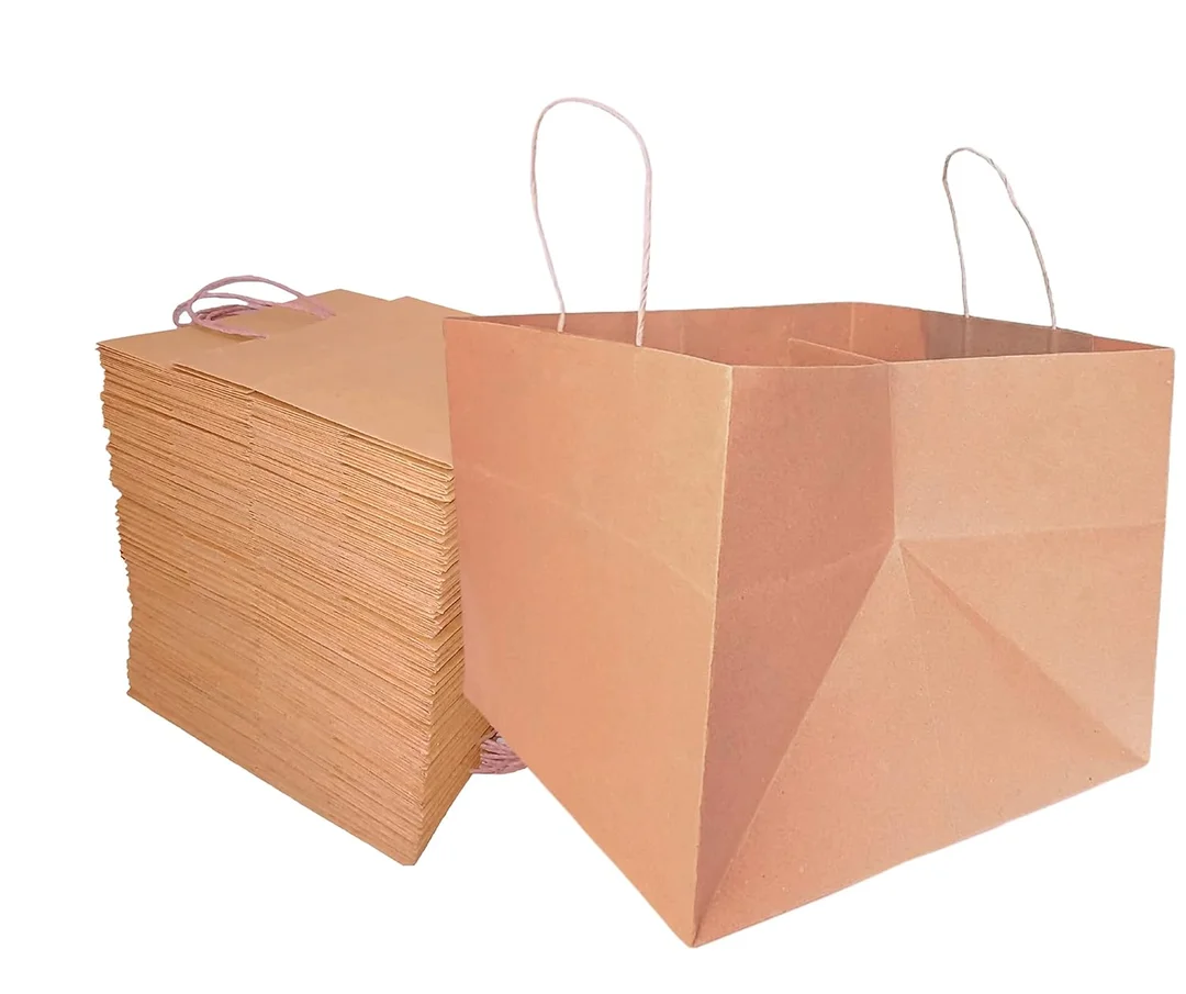 Cake Carry Bags 9x7.25x7.5 Inch | 130 GSM Paper Bakery Bags Pack of 20 image 5