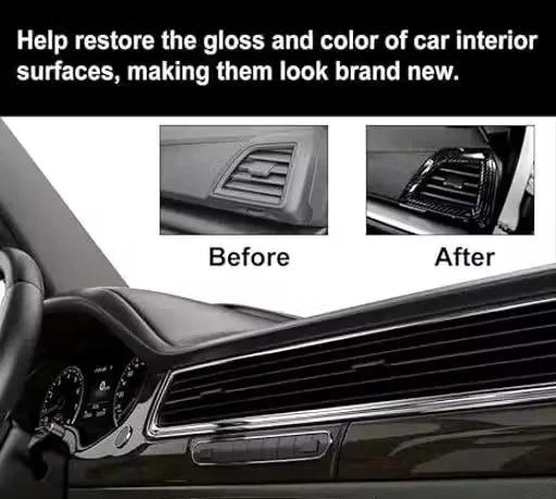Shining Polish for Car & Bike Plastic Restorer | 30ml Hydrophobic Crystal Coating with Sponge Applicator image 3