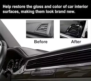 Shining Polish for Car & Bike Plastic Restorer | 30ml Hydrophobic Crystal Coating with Sponge Applicator thumbnail 2
