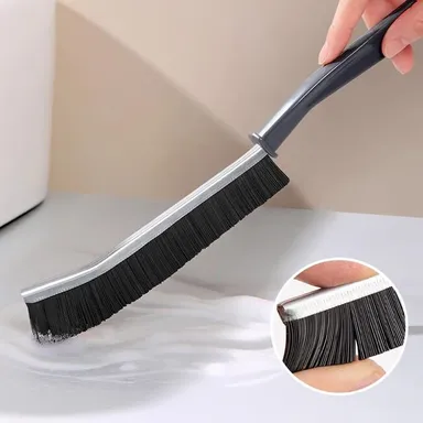 Hard Bristle Crevice Cleaning Brush 2Pc | Multifunctional Gap Cleaning Brush for Kitchen, Bathroom, Toilet, Window Tracks, Faucets, Grout & Vehicle Detailing Tool thumbnail 1