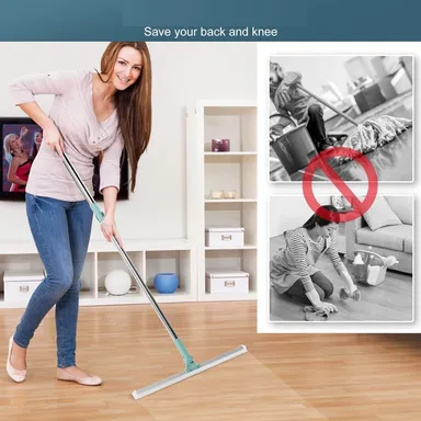 Magic Broom Silicone Floor Cleaning Wiper with 180° Rotating Squeegee thumbnail 2