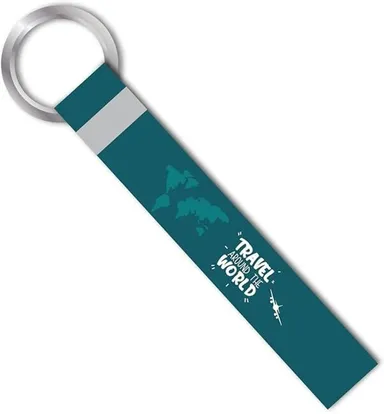 New LaserTech Travel Around The World Key Chain for Bike Car Home Office Travel Lovers Metal Souvenir Keyring Gift Keychain for Men Women India thumbnail 3