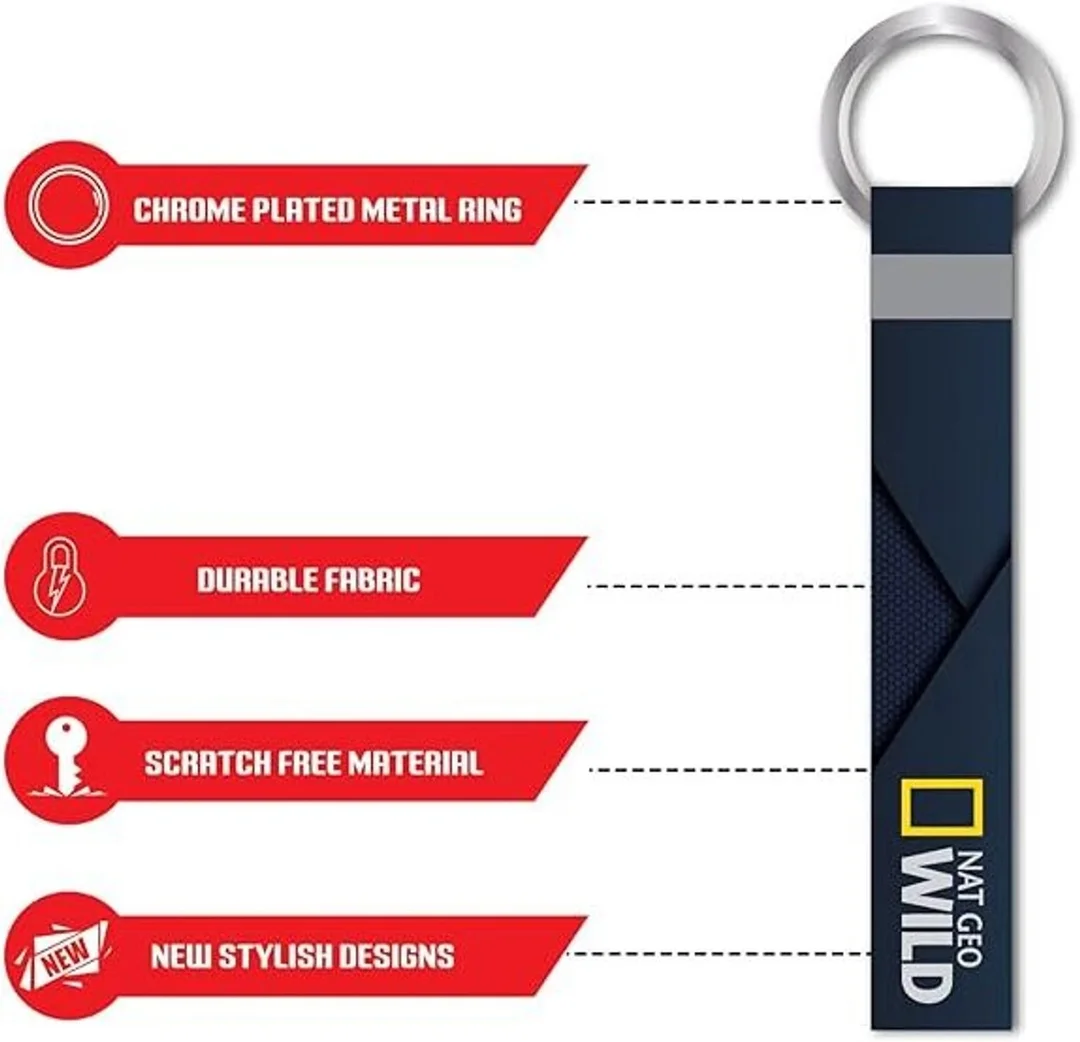 New LaserTech NG Key Chain for Bike Car Scooter Keys Premium Polyester Lanyard Keyring Durable Printed Strap Keychain for Men Women India image 3
