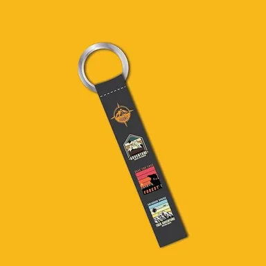 New LaserTech Adventure Logo Key Chain Stainless Steel Bike Rider Keyring Adventure Motorcycle Logo Pendant Keychain Gift for Bikers Travellers Men Women India thumbnail 2