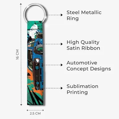 LaserTech Turn To Ride Drift Metal Key Chain for Bike Riders Car Enthusiasts Premium Engraved Keyring Motorcycle Rider Gift Keychain Black Metal Pendant thumbnail 1