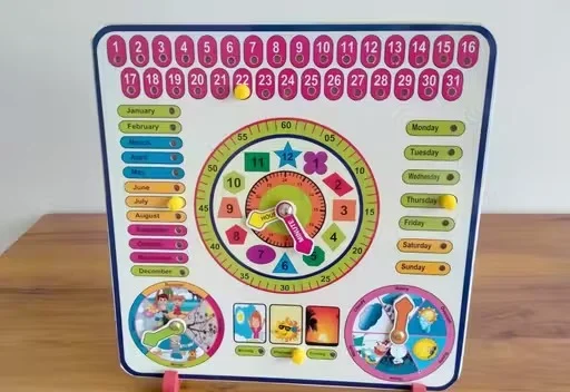 Wooden Calendar Puzzle Learning Toy for Kids | Months, Days, Seasons & Date Educational Board | Montessori Preschool Toy | 3+ Years image 2