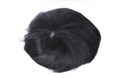 Ritzkart Men's Black Short Straight Hair Wig with Side Fringe Premium Natural Look Hair Patch for Daily Wear Fashion Styling and Parties thumbnail 1