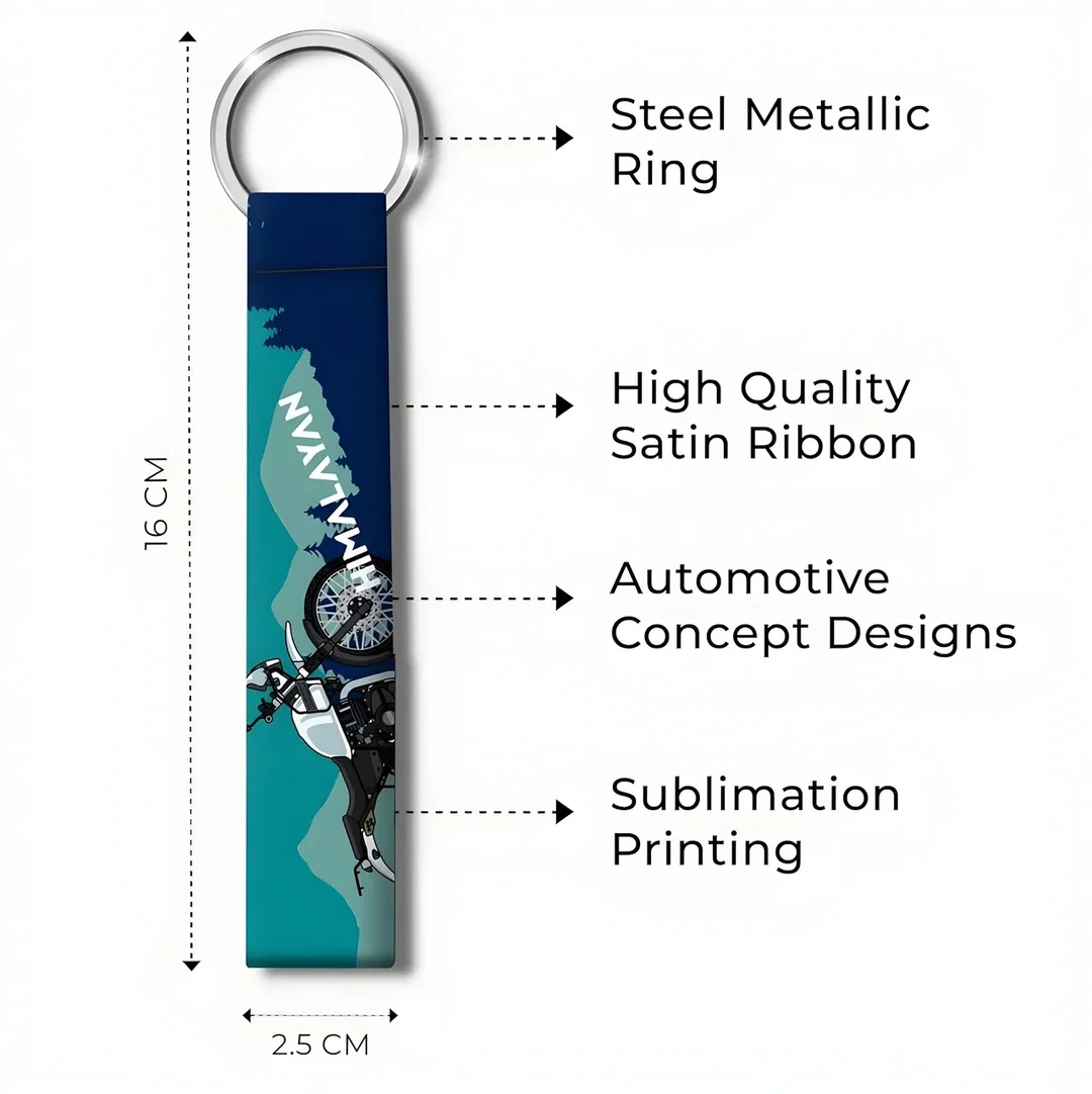 Signoogle Himalayan Mountain Printed Keychain Metal Key Chain for Bike Car House Office Keys Adventure Travel Souvenir Gift Keyring for Men Women image 2