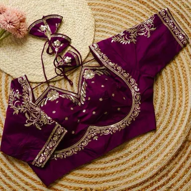 Deep Purple Silk