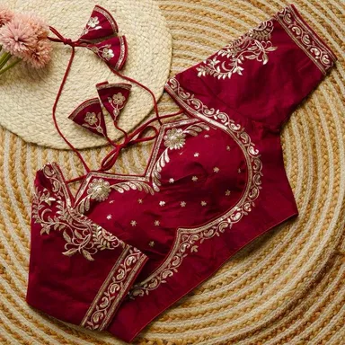 Maroon Silk