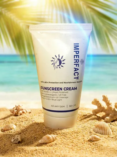 IMPERFACT Matt Finished Broad Spectrum Sunscreen Cream SPF Protection with UVA, UVB & Blue Light Defense | Oil-Free Non-Comedogenic Formula for All Skin Types | 60 ml thumbnail 2