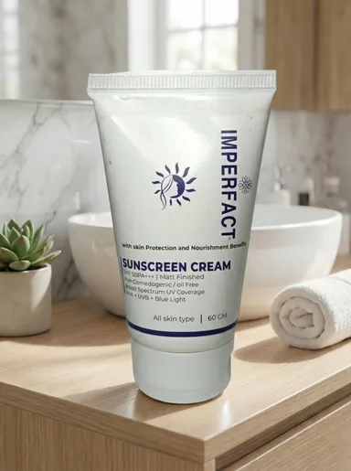 IMPERFACT Matt Finished Broad Spectrum Sunscreen Cream SPF Protection with UVA, UVB & Blue Light Defense | Oil-Free Non-Comedogenic Formula for All Skin Types | 60 ml thumbnail 4