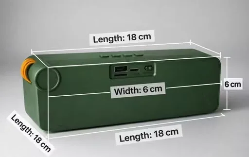 Wireless Bluetooth Speaker with Super Bass Woofer DJ Sound, Portable Hanging Music Speaker for Mobile Phone, Tablet, PC, iPod, Outdoor Travel Speaker with Data Cable Included, Random Colour Bluetooth Speaker image 2