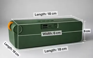 Wireless Bluetooth Speaker with Super Bass Woofer DJ Sound, Portable Hanging Music Speaker for Mobile Phone, Tablet, PC, iPod, Outdoor Travel Speaker with Data Cable Included, Random Colour Bluetooth Speaker thumbnail 1