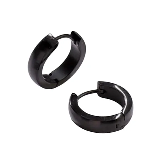 Rishi Cfats Stainless Steel Small Hoop Earrings for Men Kadukkan Huggie Bali Earrings Silver Round Ear Hoop Stud Daily Wear Fashion Jewellery 1 Pair image 2