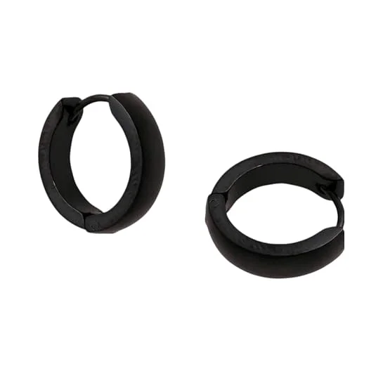 Rishi Cfats Stainless Steel Small Hoop Earrings for Men Kadukkan Huggie Bali Earrings Silver Round Ear Hoop Stud Daily Wear Fashion Jewellery 1 Pair image 4