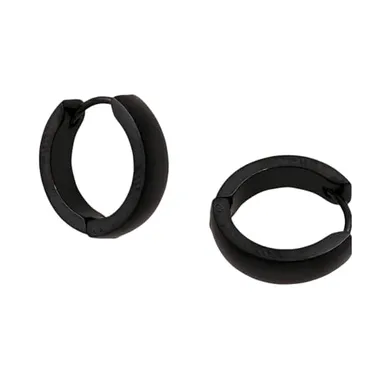 Rishi Cfats Stainless Steel Small Hoop Earrings for Men Kadukkan Huggie Bali Earrings Silver Round Ear Hoop Stud Daily Wear Fashion Jewellery 1 Pair thumbnail 3