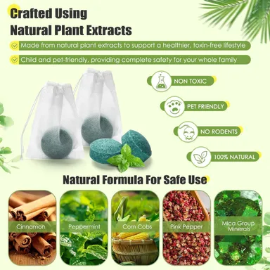 Touch Car Rodent Repellent Balls Tablets Pack of 10 | Rat Repellent for Car, Bike, Truck Engine & Garage thumbnail 3