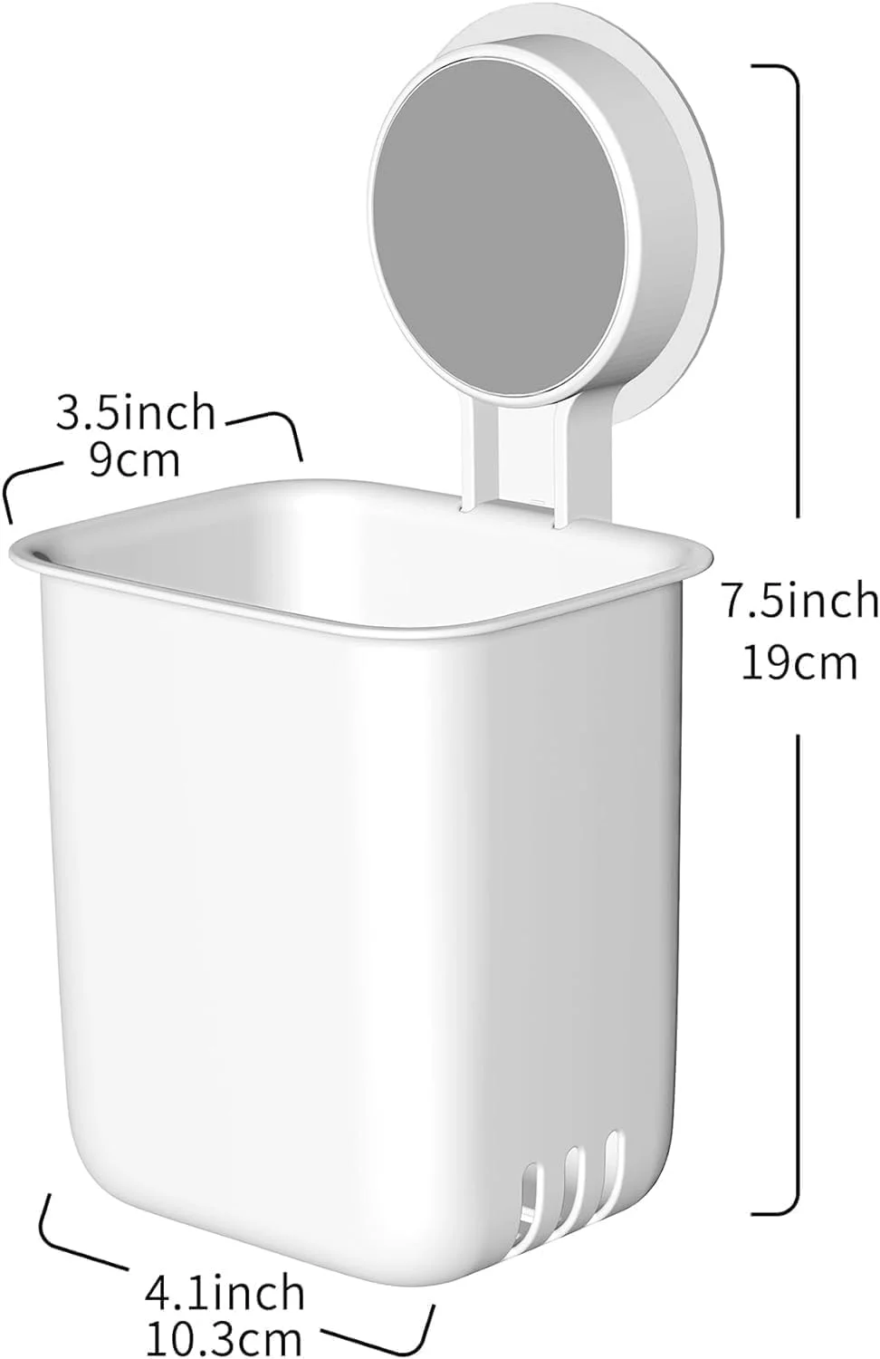 Plastic Wall Mounted Toothbrush Holder with Shelf | Bathroom Toothbrush Stand | Self Adhesive Toothbrush Organizer (2 Holder) image 3