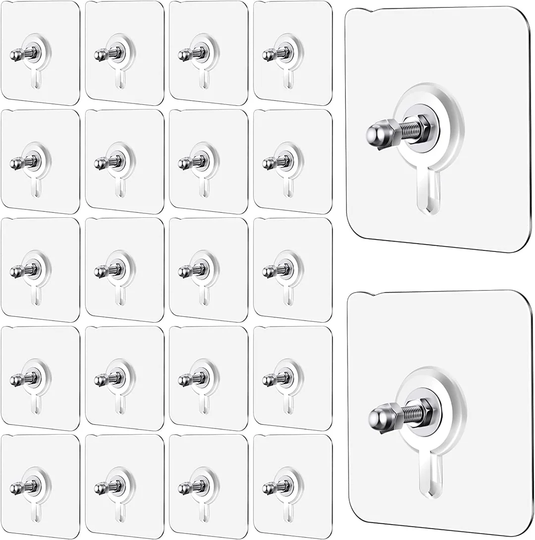 wall hooks with waterproof, no-drill, nail-free installation. Strong seamless hooks for kitchen, bathroom & home. image 3
