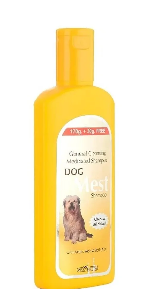 Dog Mest Medicated Shampoo 200ml General Cleansing Anti Tick & Flea Coat Cleanser for Dogs image 3