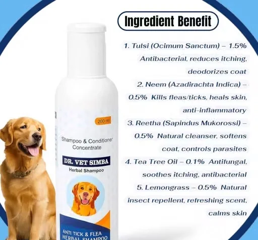 Dog Shampoo 200ml |Ticknil Soap 75g | Anti Dandruff, Anti Fungal, Flea & Tick Control Combo image 3