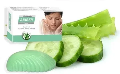 Soap enriched with Cucumber, Neem & Aloe Vera is a gentle herbal cleansing bar designed to refresh, purify, and nourish the skin thumbnail 3
