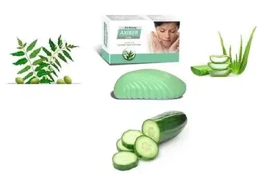 Soap enriched with Cucumber, Neem & Aloe Vera is a gentle herbal cleansing bar designed to refresh, purify, and nourish the skin thumbnail 2