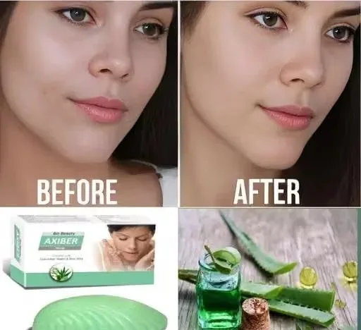 Soap enriched with Cucumber, Neem & Aloe Vera is a gentle herbal cleansing bar designed to refresh, purify, and nourish the skin image 2