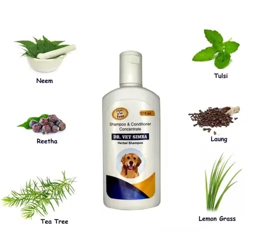 Dog Shampoo & Ticknil Soap Combo for Dogs & Cats | Anti-Tick, Flea & Itch Relief | Neem & Aloe Vera Shampoo 200ml + Herbal Soap 150g | Bathing & Grooming Care image 2
