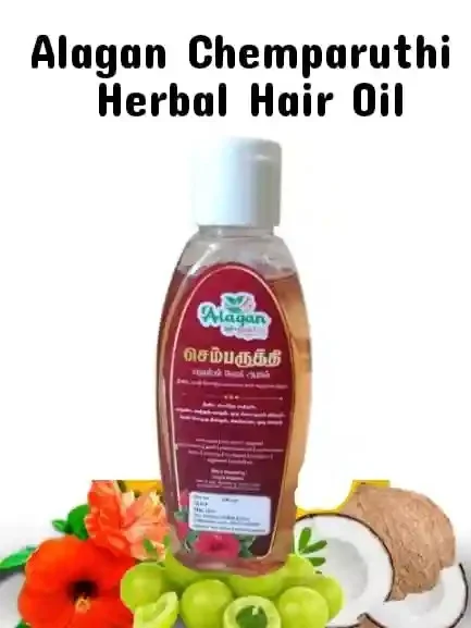 Chemparuthi Hibiscus Hair Oil 100ml Ayurvedic Herbal Hair Growth Oil for Hair Fall Control Dandruff Care Scalp Nourishment Strong Thick Hair image 2