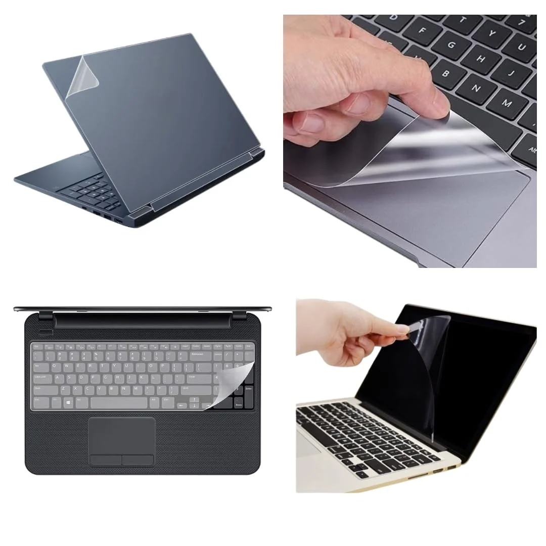 Laptop Protection Combo 2 for 15.6 Inch Laptop |Screen Guard, Keyboard Protector & Transparent Laptop Skin, Scratch Resistant, Bubble Free, Waterproof Clear Protective Film image 3