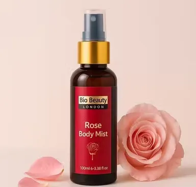 Bio Beauty London Rose Body Mist 100ml | Long Lasting Floral Fragrance Spray | Hydrating Refreshing Mist for Men & Women thumbnail 3