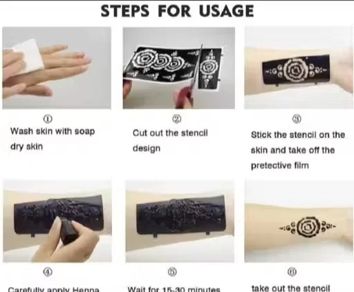 Black mehandi cone for beautiful hand designs. Waterproof, long-lasting up to 2 weeks, easy to apply, ideal for weddings, festivals, and special occasions. image 3