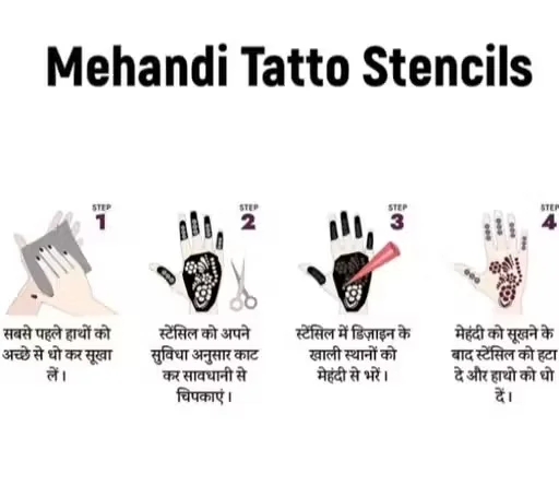 Mehandi Hand Cone for women. Waterproof black henna cone with up to 2 weeks stain. Easy to apply for weddings, festivals, parties & special occasions. image 2
