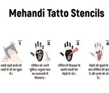 Mehandi Practice Hand Model | Black Training Hand thumbnail 1