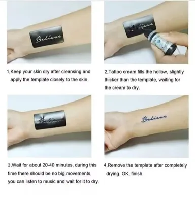 Reusable Black Mehndi Hand Stencil for Women | Temporary Tattoo Template (Pack of 2) thumbnail 3