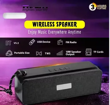 Portable Wireless Bluetooth Speaker with FM, USB & TF Card Support thumbnail 2