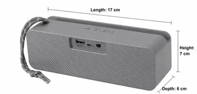 Portable Bluetooth Speaker 10W Super Bass | Type-C Fast Charging, FM Radio, USB & TF Card Support | Wireless Speaker for Mobile, Laptop & Tablet thumbnail 3