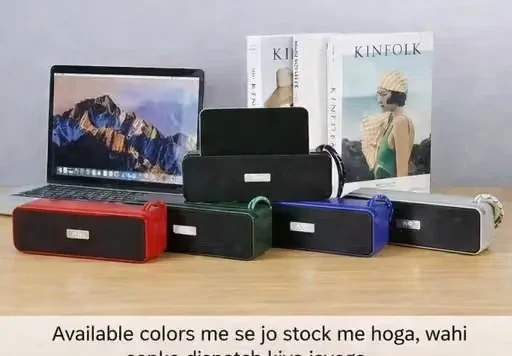 Portable Bluetooth Speaker 10W Super Bass | Type-C Fast Charging, FM Radio, USB & TF Card Support | Wireless Speaker for Mobile, Laptop & Tablet image 2
