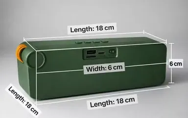 Portable Bluetooth Speaker 10W Wireless Rechargeable Deep Bass Sound Box with Type-C Charging for Mobile Laptop Travel Outdoor thumbnail 3