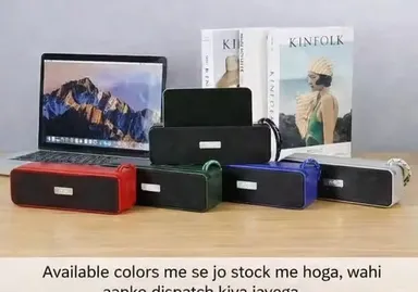 Portable Bluetooth Speaker 10W Wireless Rechargeable Deep Bass Sound Box with Type-C Charging for Mobile Laptop Travel Outdoor thumbnail 1