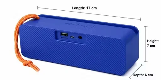 Bluetooth Speaker with Deep Bass | Bluetooth 5.1, Type-C Fast Charge, Mic, TF Card, Stereo Sound image 2