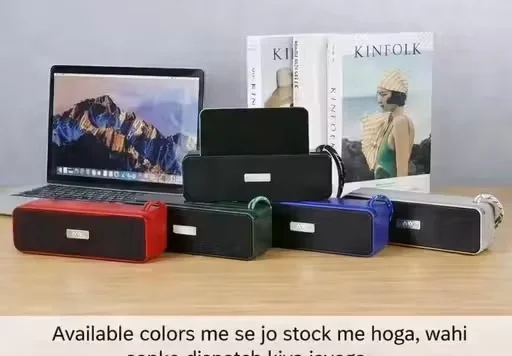 Bluetooth Speaker with Deep Bass | Bluetooth 5.1, Type-C Fast Charge, Mic, TF Card, Stereo Sound image 4