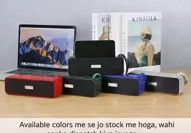 Bluetooth Speaker with Deep Bass | Bluetooth 5.1, Type-C Fast Charge, Mic, TF Card, Stereo Sound thumbnail 3