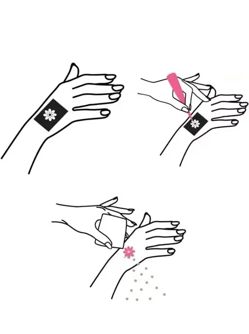 Black Mehndi Stencil Sticker for Hand & Feet | Easy DIY Henna Tattoo Template | Self-Adhesive Mehendi Design Sheet for Bridal, Wedding, Karwa Chauth, Eid & Festivals image 2