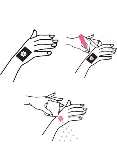 Black Mehndi Stencil Sticker for Hand & Feet | Easy DIY Henna Tattoo Template | Self-Adhesive Mehendi Design Sheet for Bridal, Wedding, Karwa Chauth, Eid & Festivals thumbnail 1