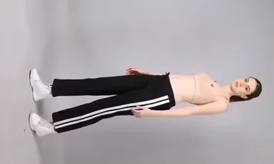 Women's Cotton Straight Fit Track Pants with Side Stripe | Elastic Waist Gym Yoga Joggers Black - Grey L thumbnail 3